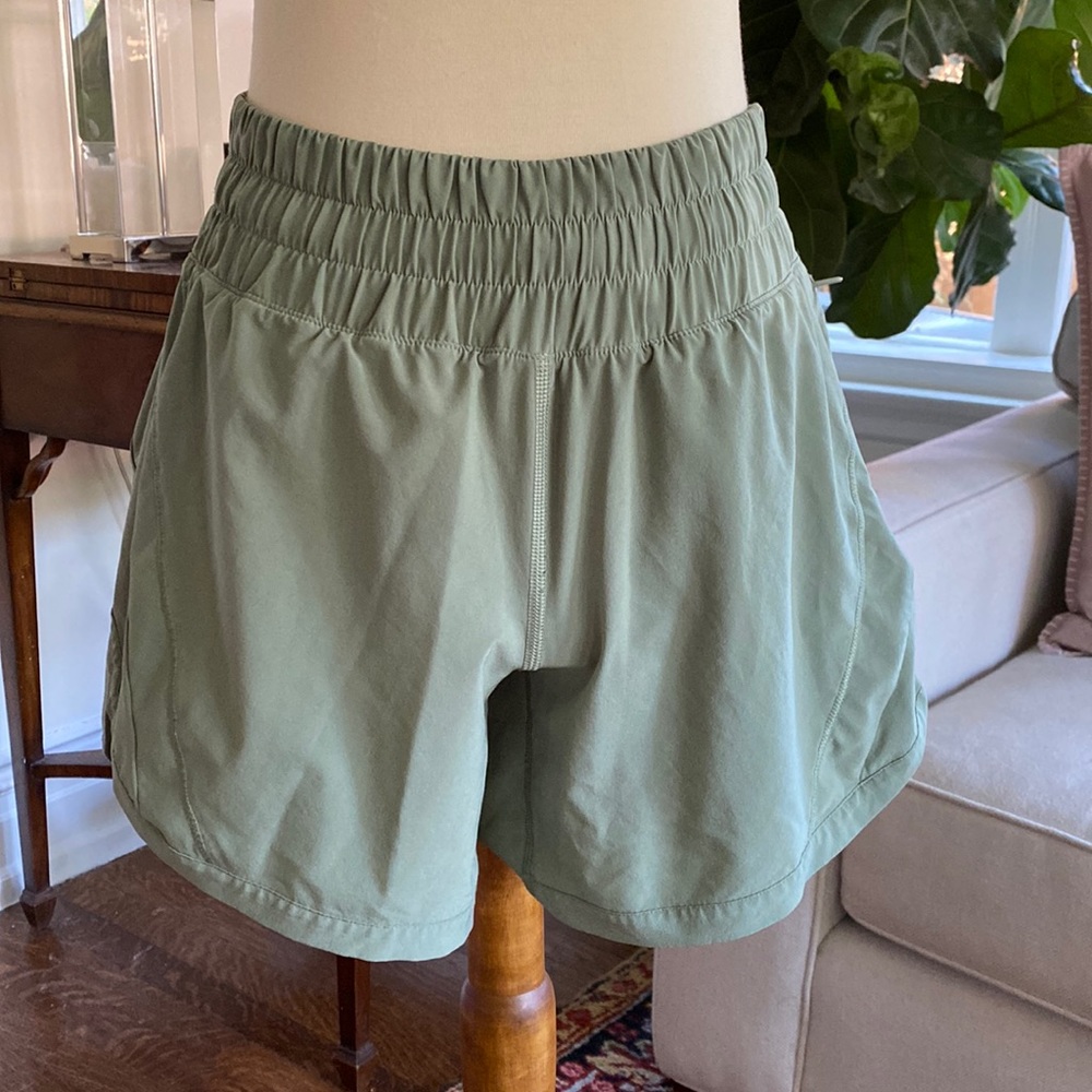 Lululemon Tracker Running Shorts Sage Green